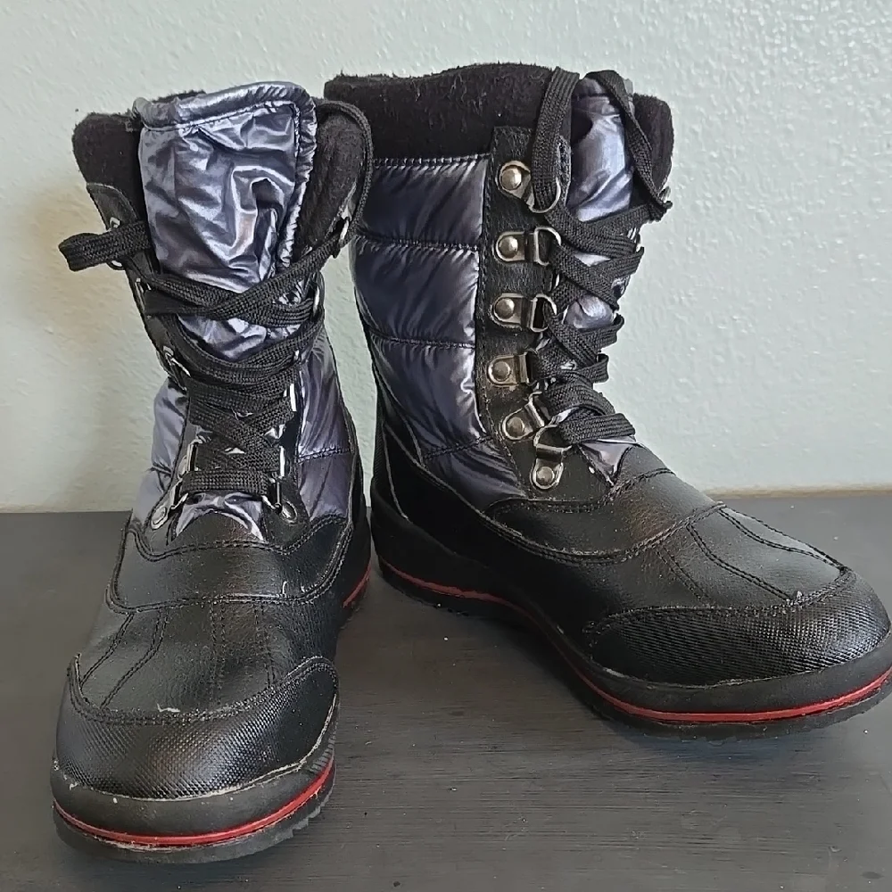 Cougar Chamonix Metallic Blue Winter Boots Size 6
